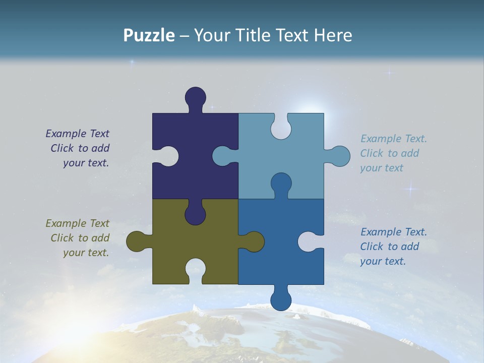 Nobody Blue Render PowerPoint Template