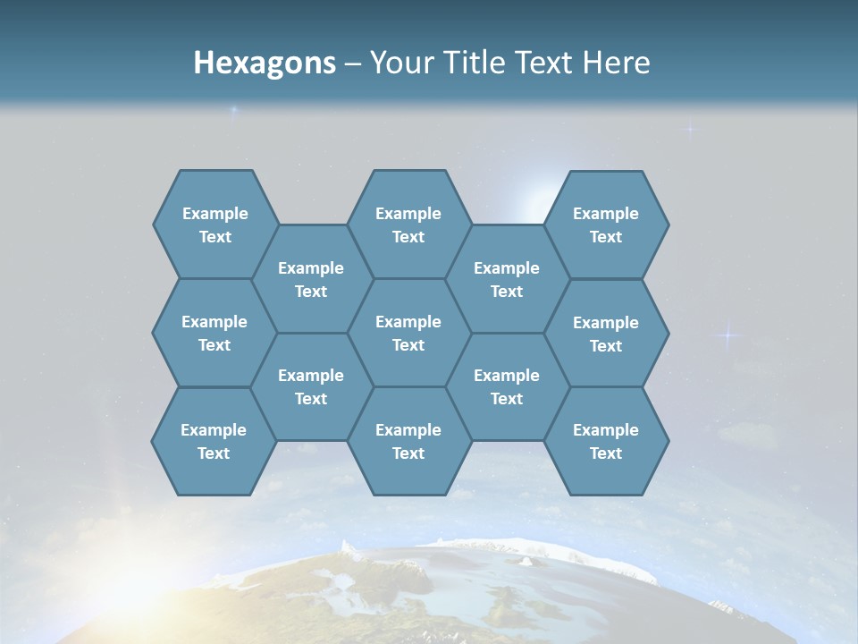 Nobody Blue Render PowerPoint Template