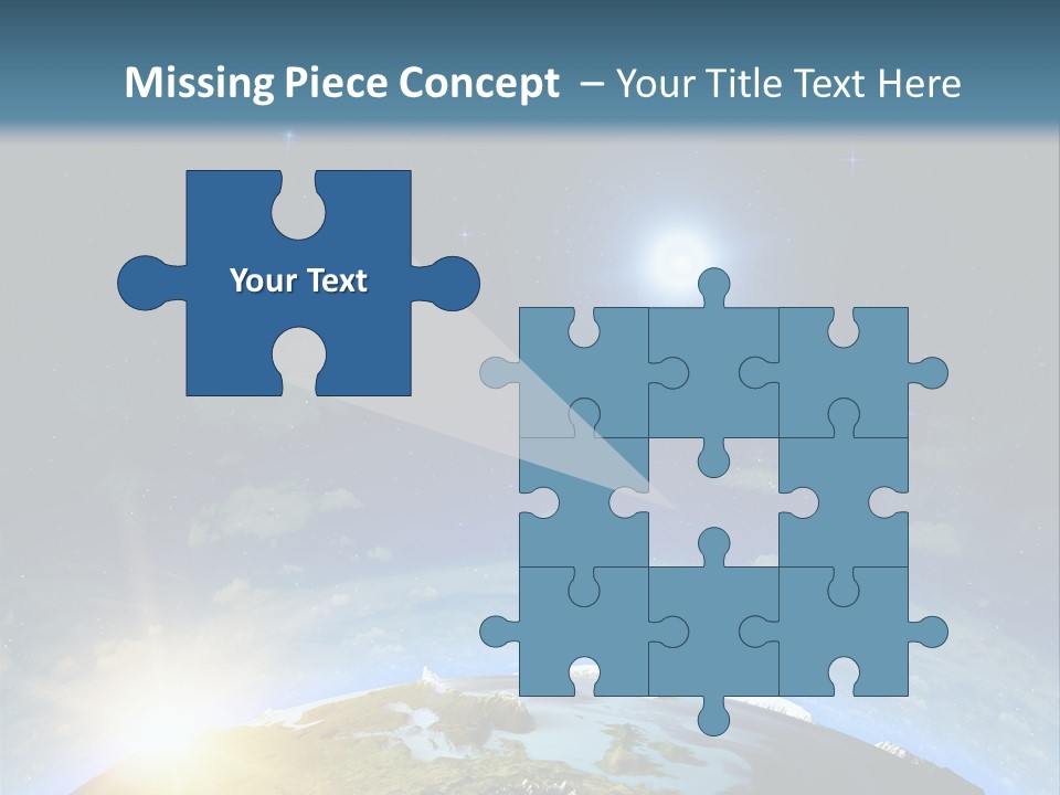 Nobody Blue Render PowerPoint Template