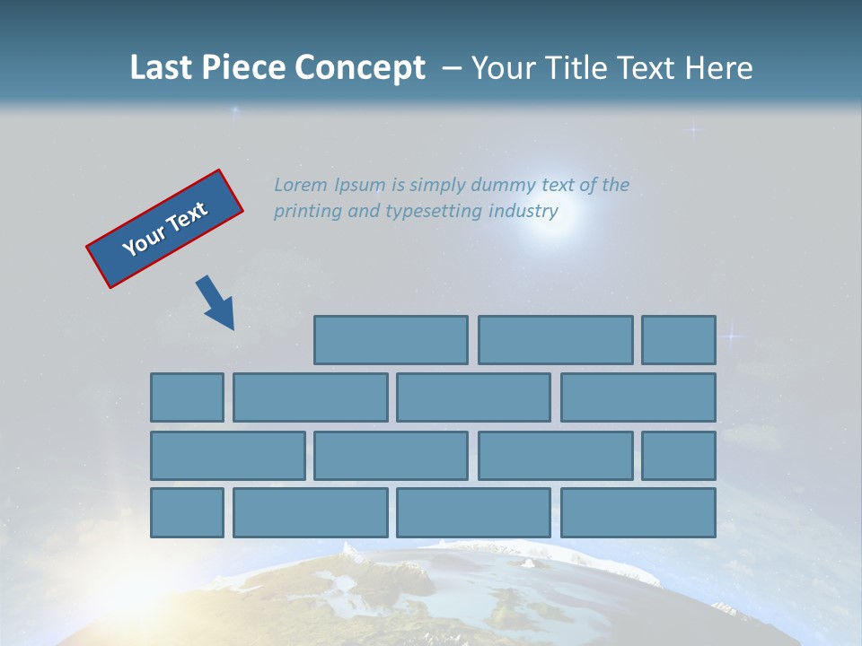 Nobody Blue Render PowerPoint Template