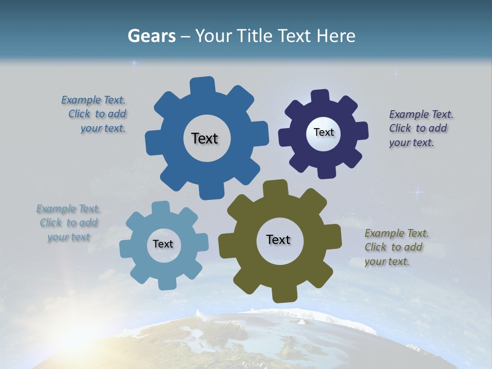 Nobody Blue Render PowerPoint Template