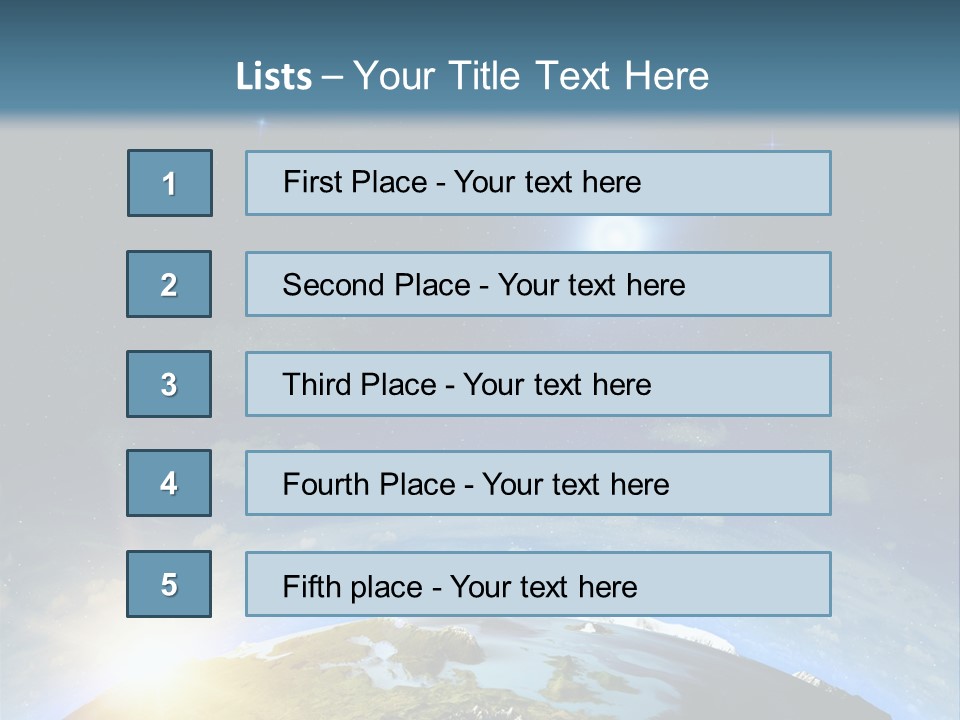 Nobody Blue Render PowerPoint Template