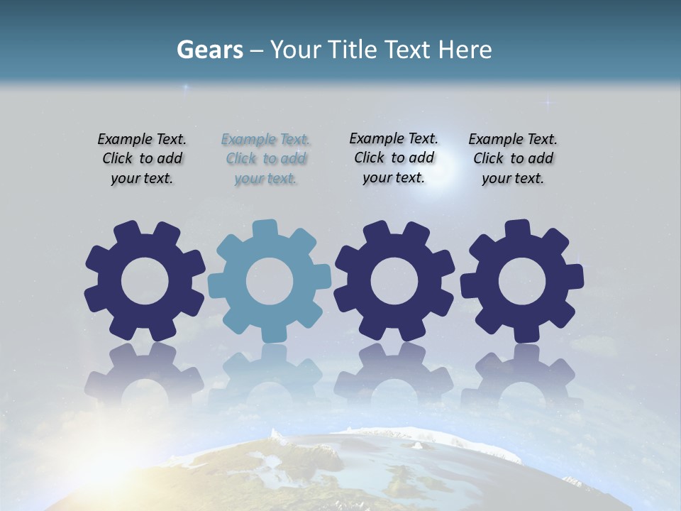 Nobody Blue Render PowerPoint Template