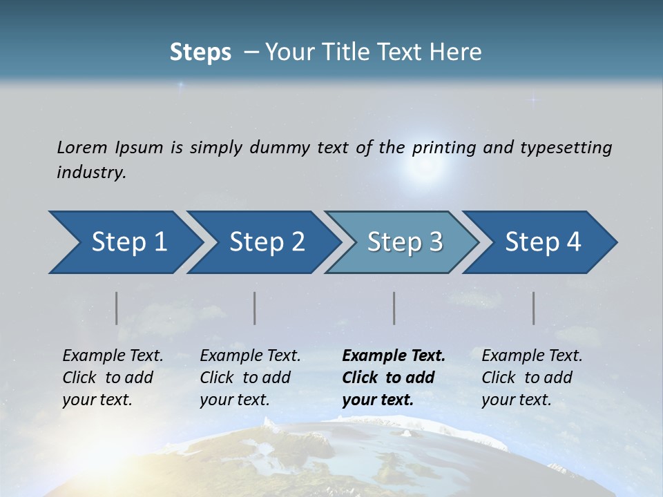 Nobody Blue Render PowerPoint Template
