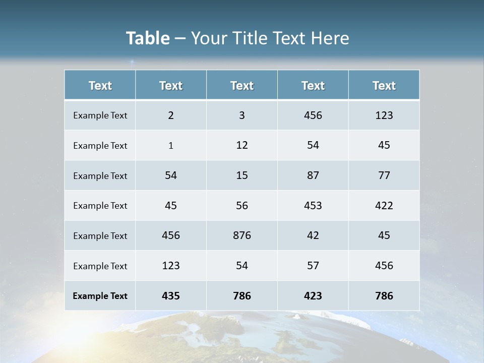 Nobody Blue Render PowerPoint Template