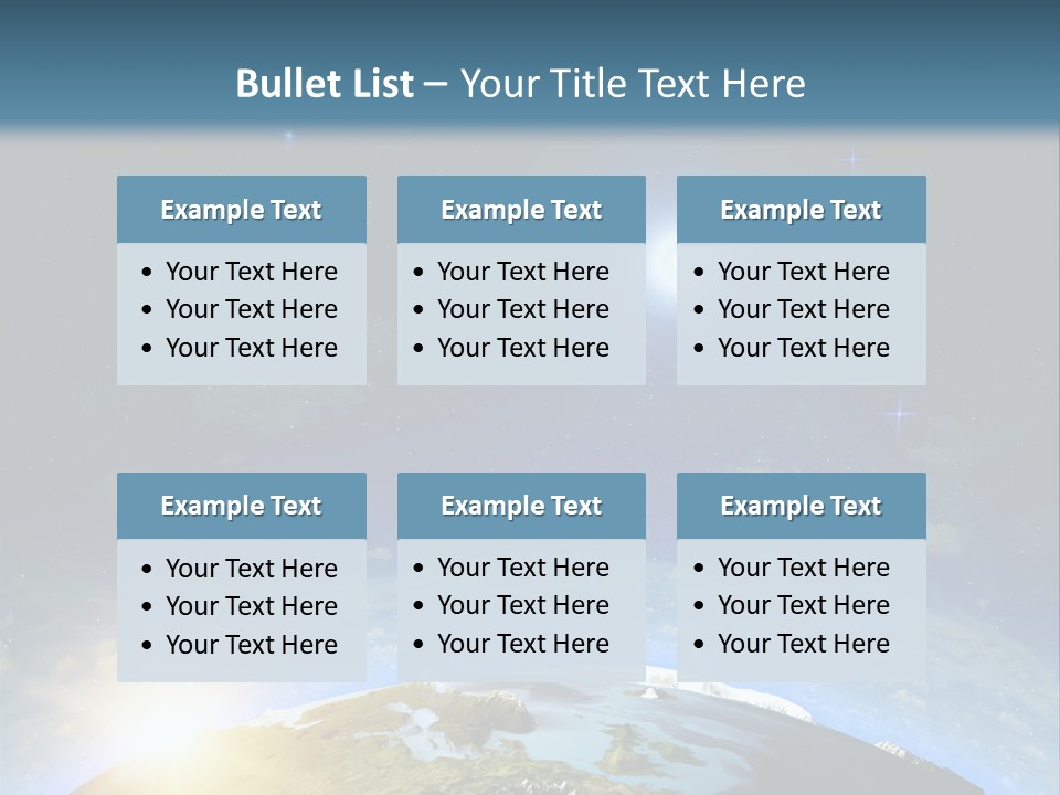 Nobody Blue Render PowerPoint Template