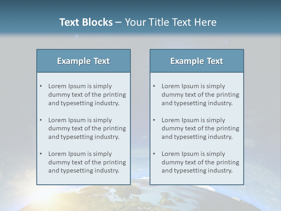 Nobody Blue Render PowerPoint Template
