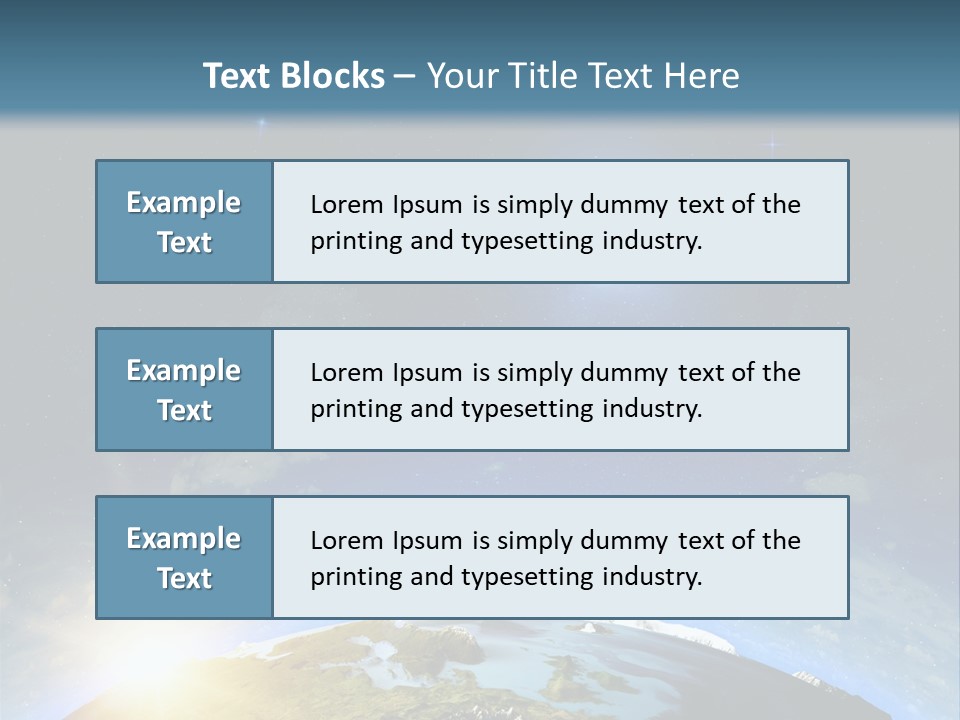 Nobody Blue Render PowerPoint Template