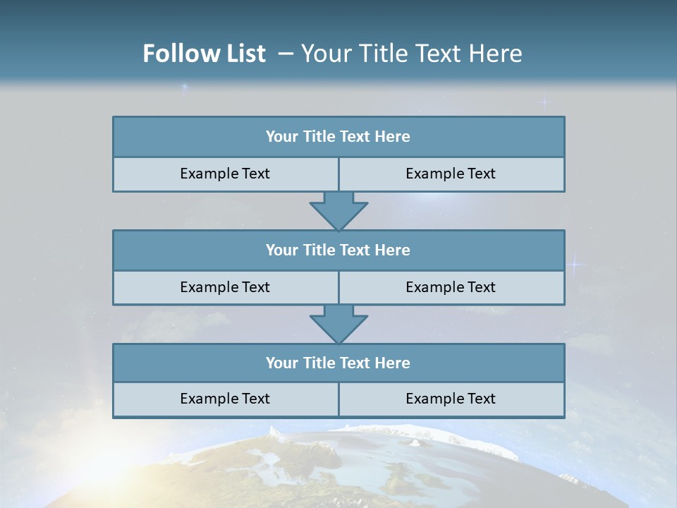 Nobody Blue Render PowerPoint Template