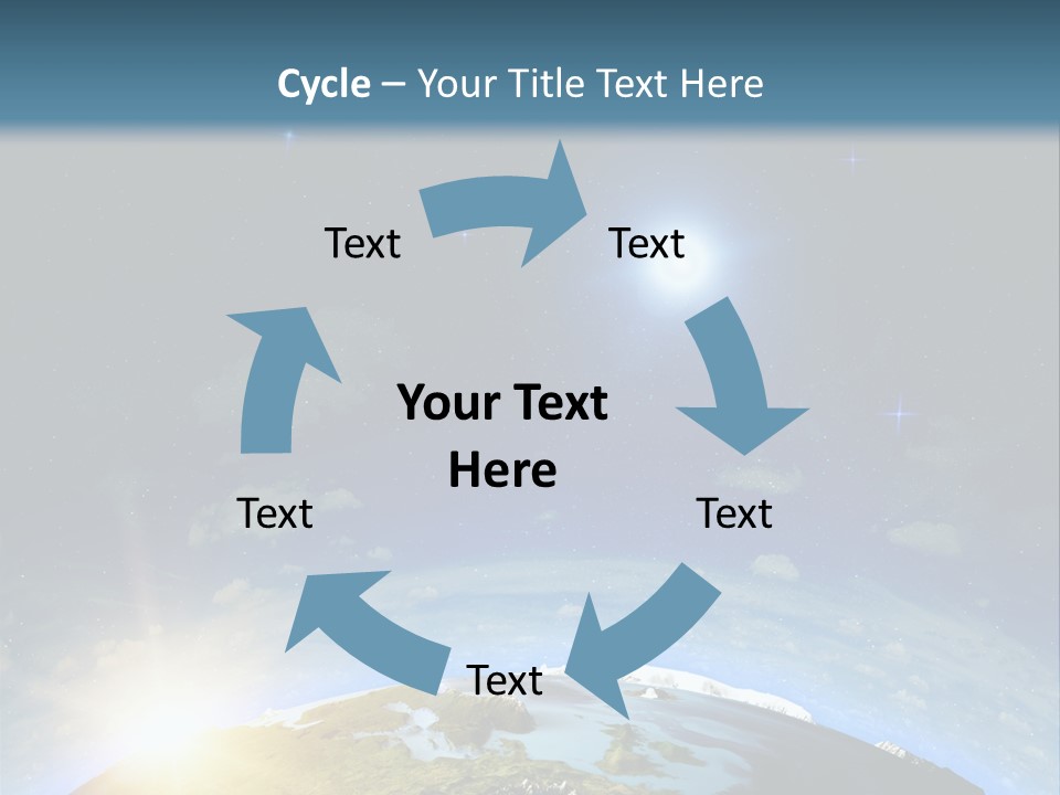 Nobody Blue Render PowerPoint Template
