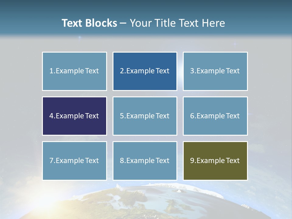 Nobody Blue Render PowerPoint Template