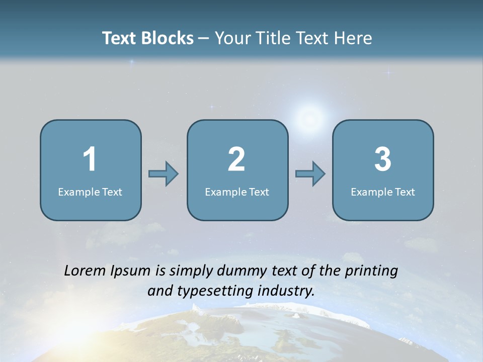 Nobody Blue Render PowerPoint Template