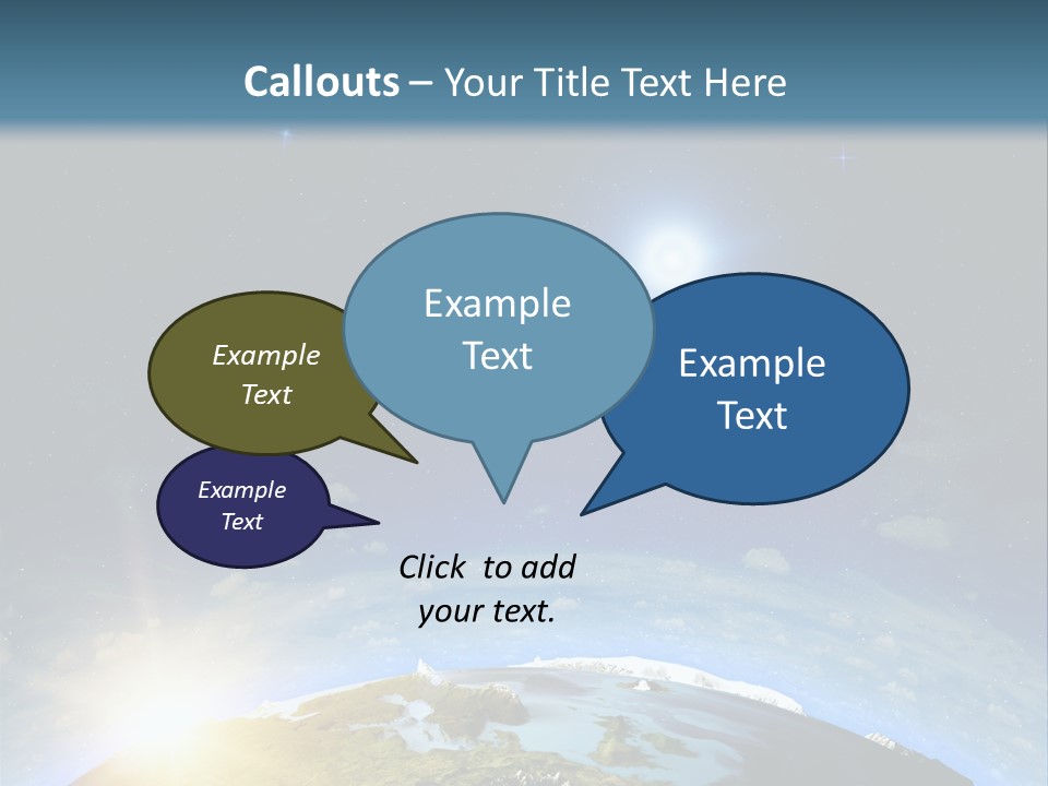 Nobody Blue Render PowerPoint Template