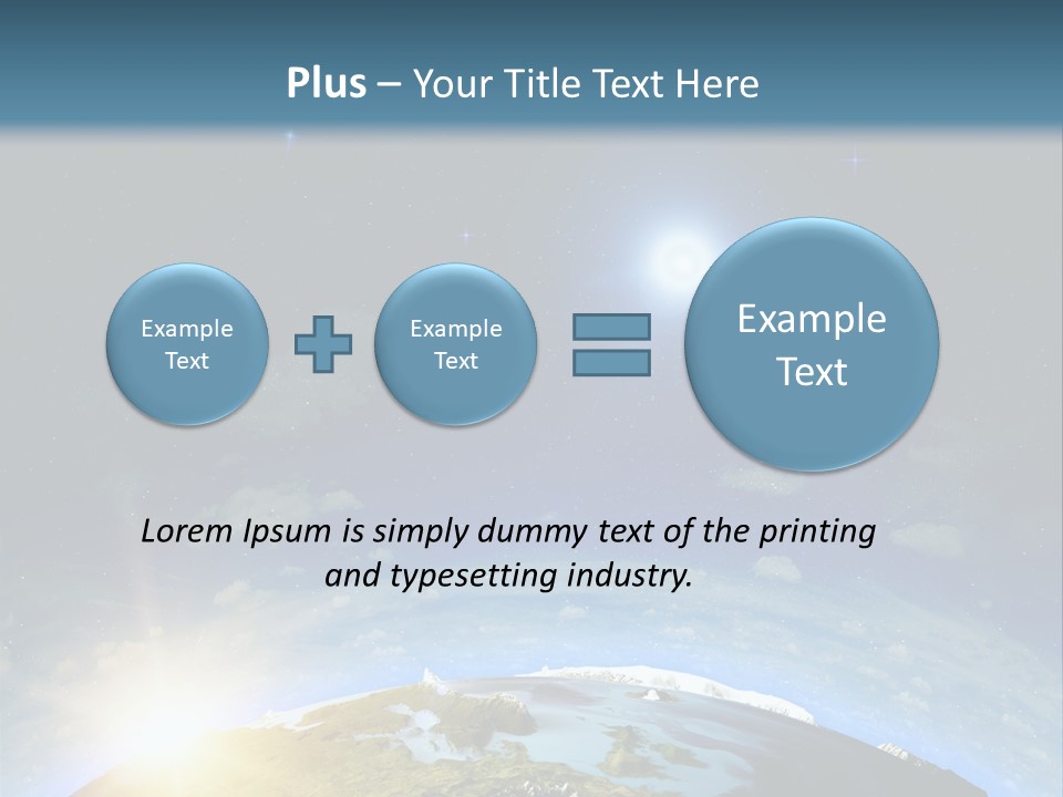 Nobody Blue Render PowerPoint Template