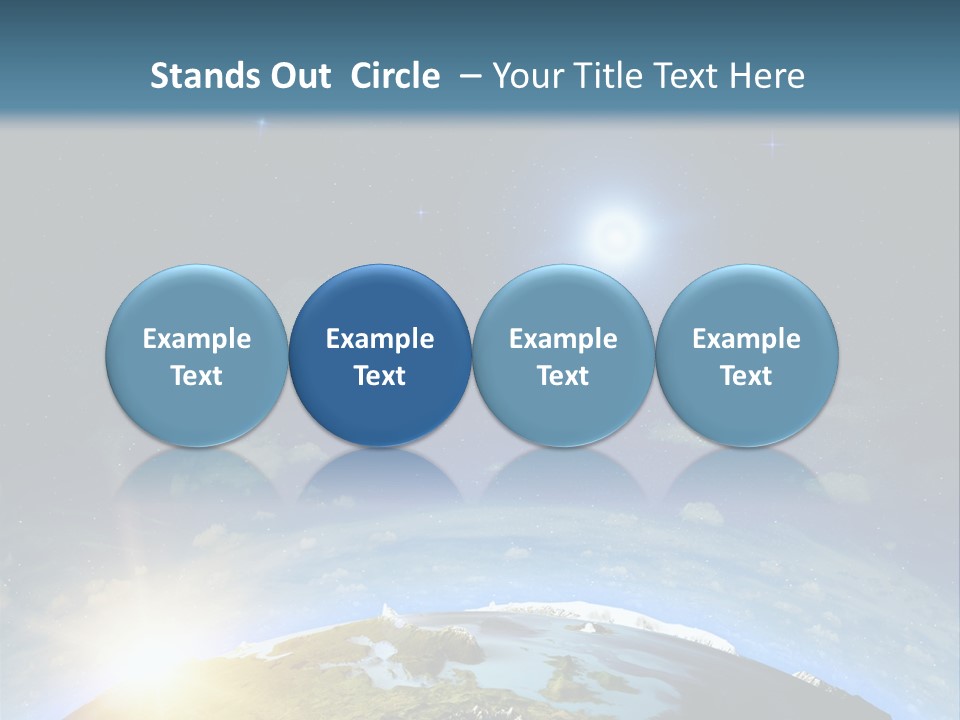 Nobody Blue Render PowerPoint Template