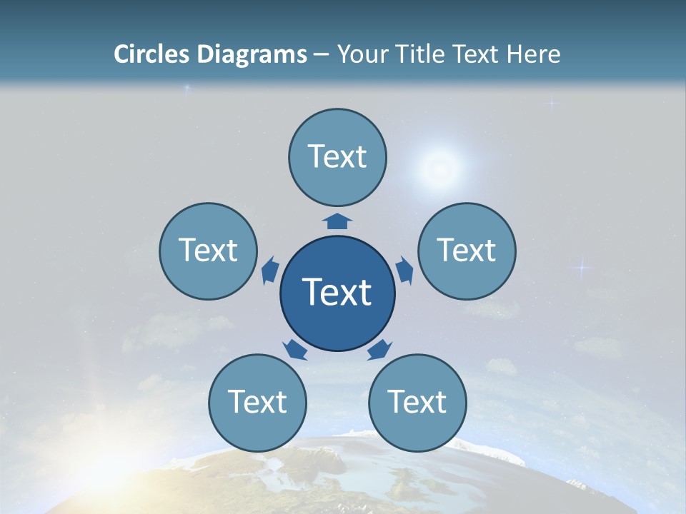 Nobody Blue Render PowerPoint Template