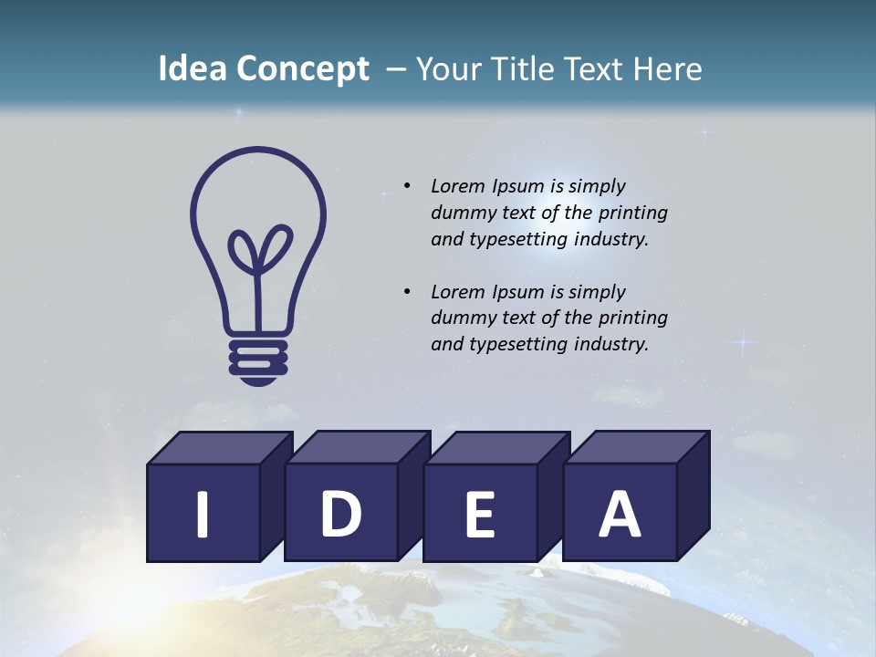 Nobody Blue Render PowerPoint Template