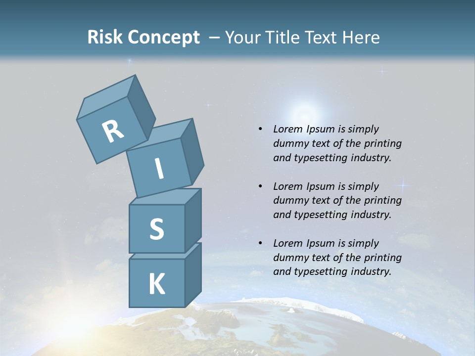 Nobody Blue Render PowerPoint Template