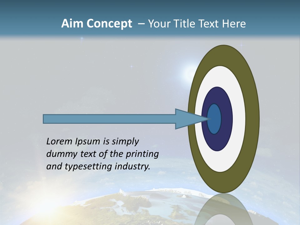 Nobody Blue Render PowerPoint Template