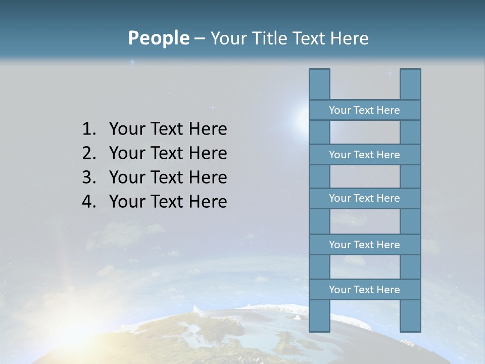 Nobody Blue Render PowerPoint Template