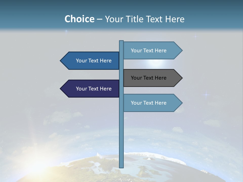 Nobody Blue Render PowerPoint Template