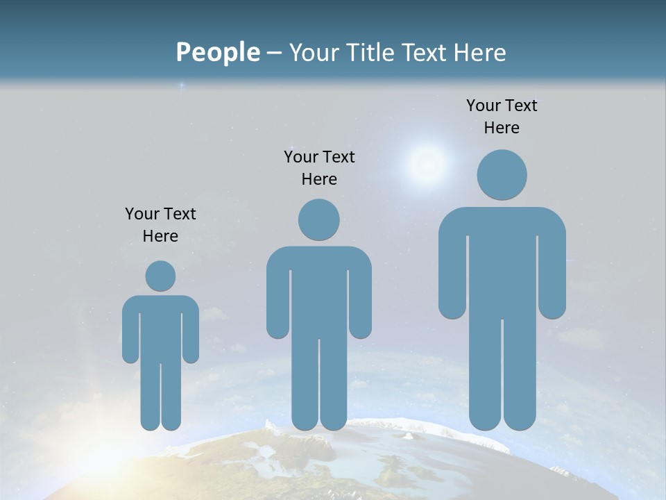 Nobody Blue Render PowerPoint Template