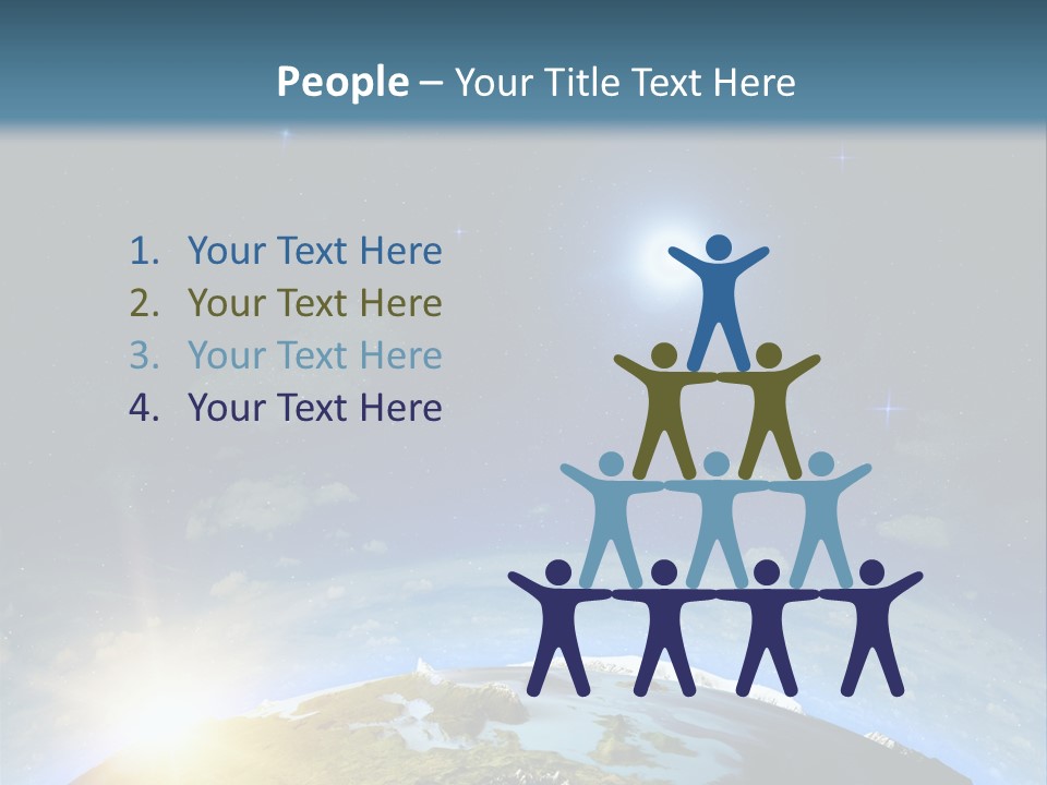 Nobody Blue Render PowerPoint Template