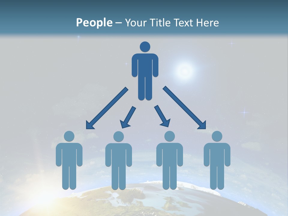 Nobody Blue Render PowerPoint Template