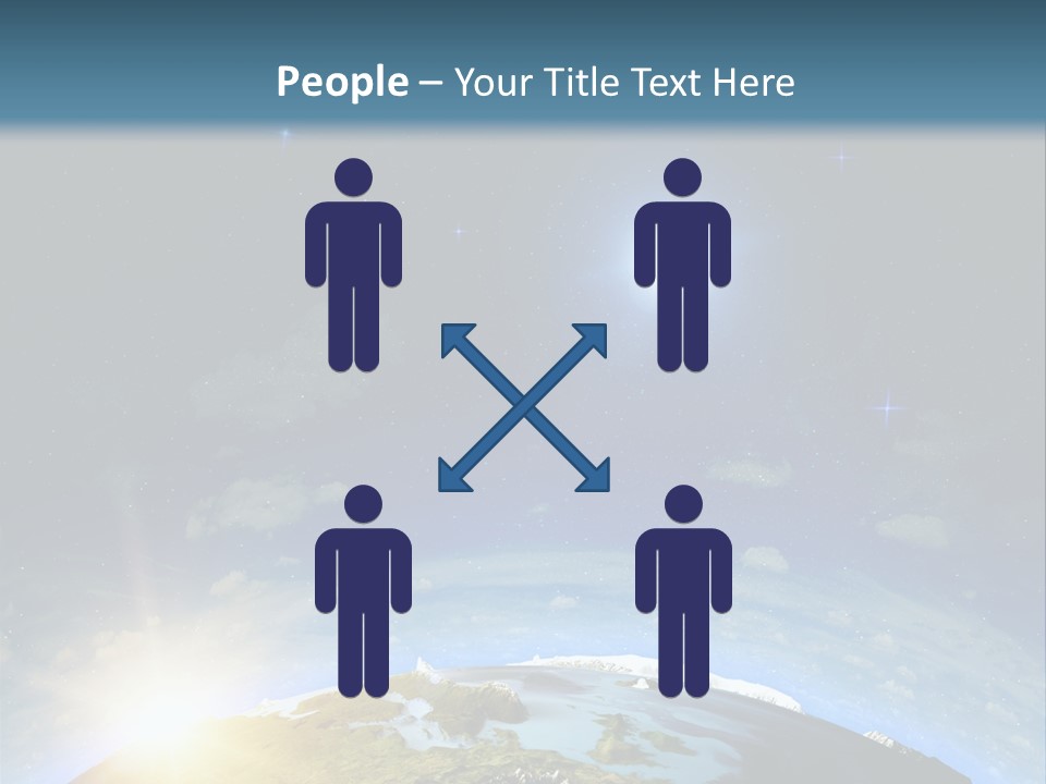 Nobody Blue Render PowerPoint Template