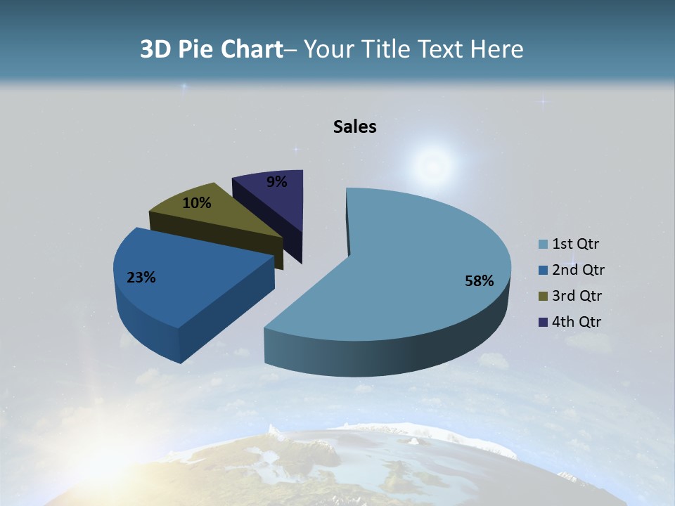 Nobody Blue Render PowerPoint Template