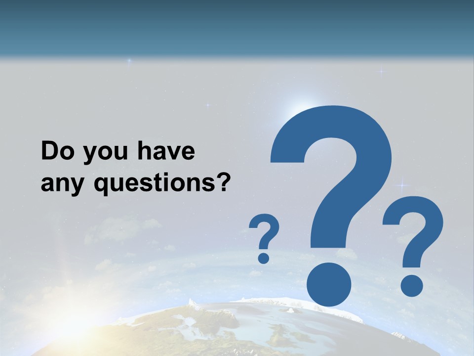 Nobody Blue Render PowerPoint Template