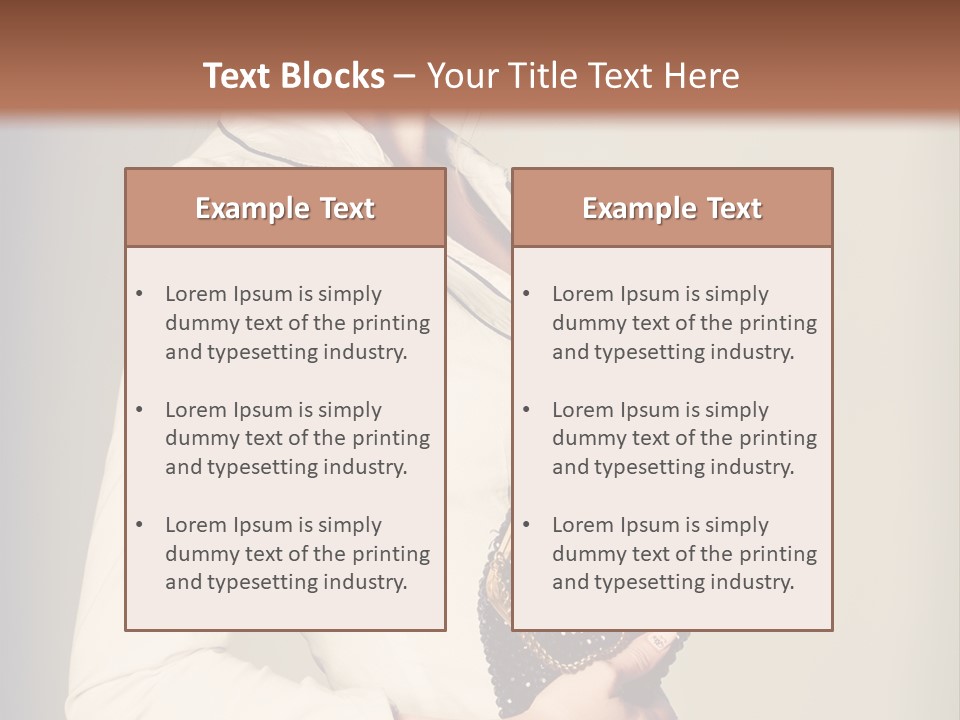 Vintage Slim Bag PowerPoint Template