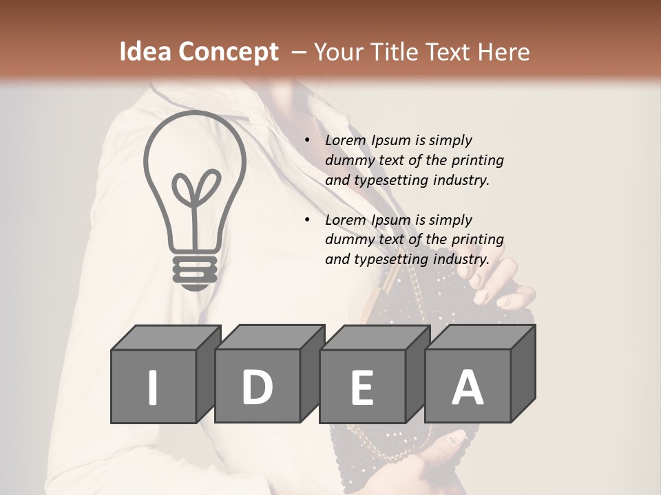 Vintage Slim Bag PowerPoint Template