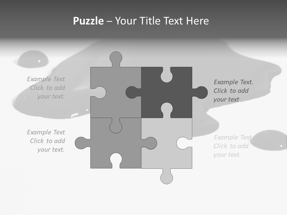 Puddle Disaster Global Warming PowerPoint Template