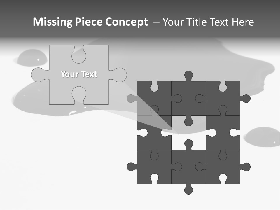 Puddle Disaster Global Warming PowerPoint Template