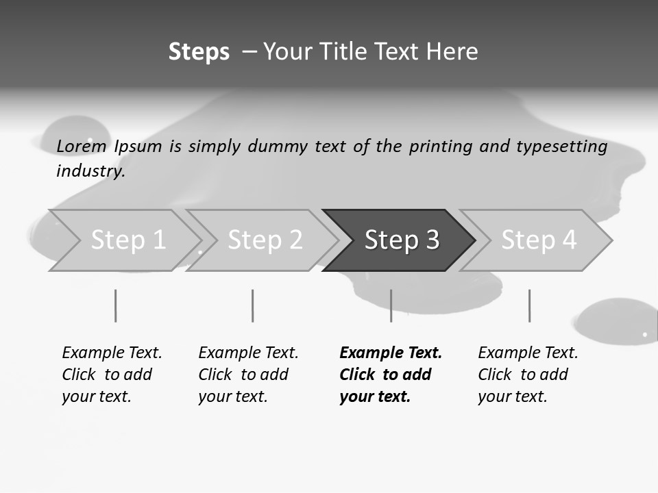 Puddle Disaster Global Warming PowerPoint Template