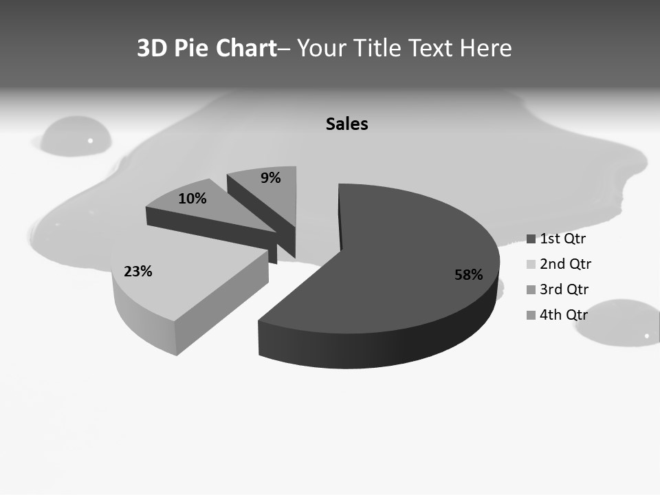 Puddle Disaster Global Warming PowerPoint Template