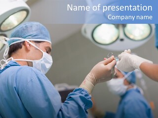 Woman Nurse Assistant PowerPoint Template