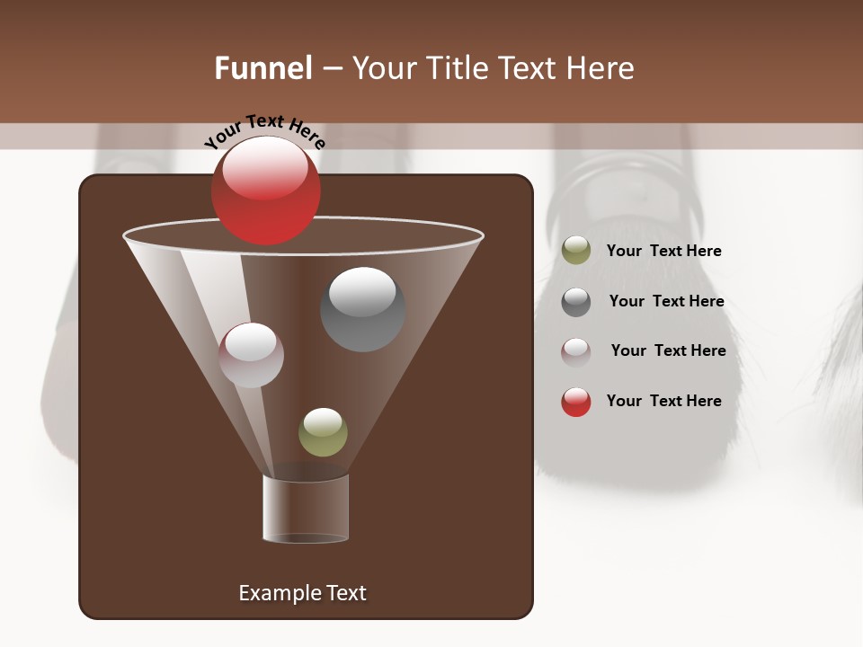 A Group Of Makeup Brushes On A White Surface PowerPoint Template