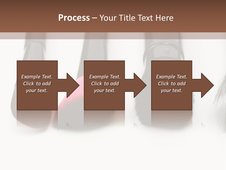 A Group Of Makeup Brushes On A White Surface PowerPoint Template