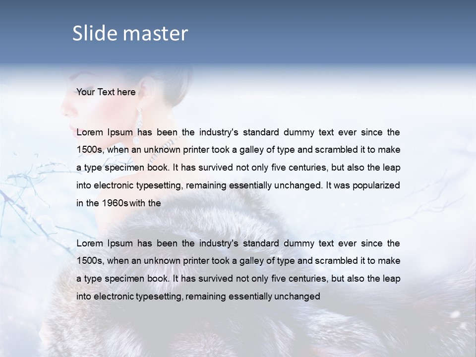 Blue Beauty Art PowerPoint Template