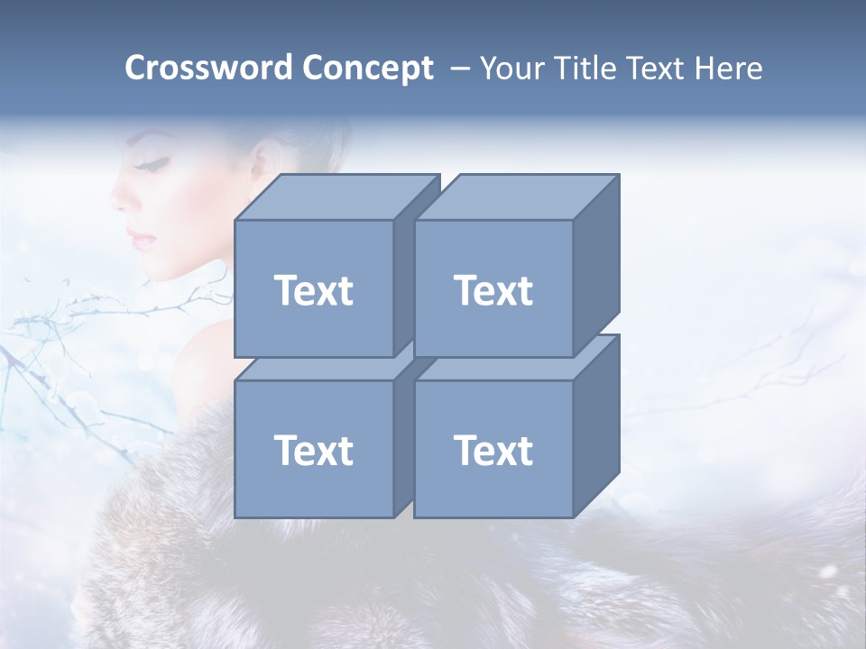 Blue Beauty Art PowerPoint Template