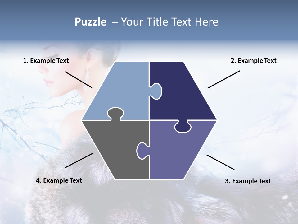 Blue Beauty Art PowerPoint Template