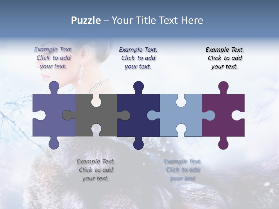 Blue Beauty Art PowerPoint Template