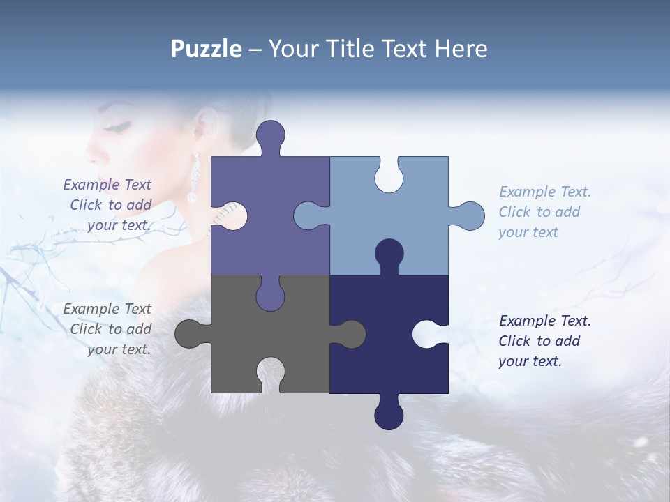 Blue Beauty Art PowerPoint Template