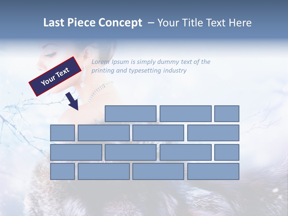 Blue Beauty Art PowerPoint Template