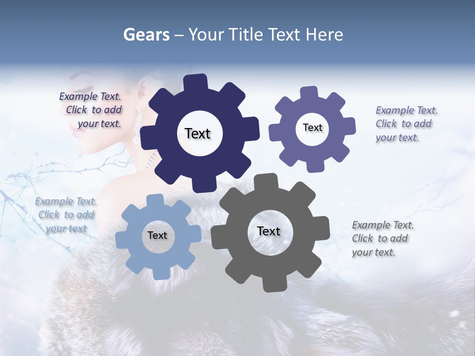 Blue Beauty Art PowerPoint Template