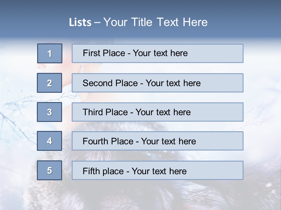 Blue Beauty Art PowerPoint Template