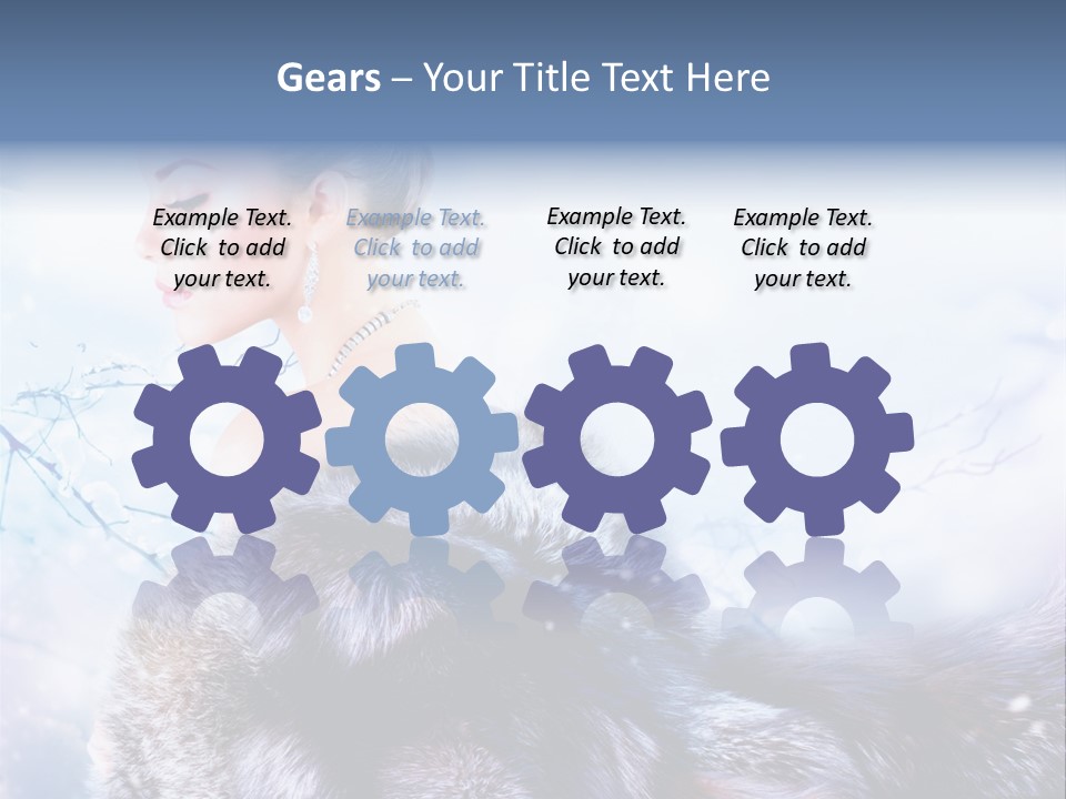 Blue Beauty Art PowerPoint Template