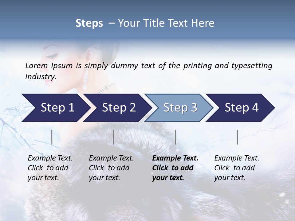 Blue Beauty Art PowerPoint Template